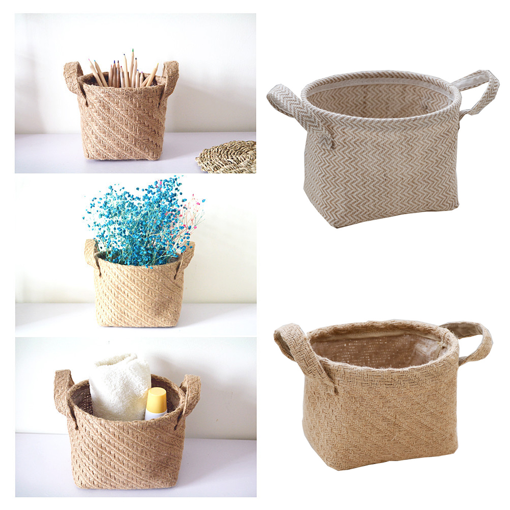 Image showcasing Seagrass Storage Basket Flower Pot Natural Rattan ... – Grandado