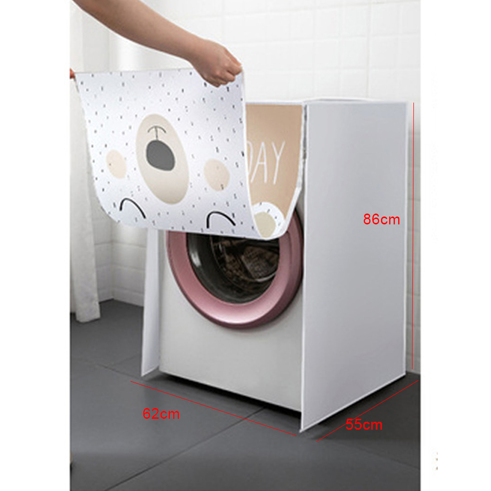Washing Machine Cover Top Loading/Front Loading Laundry Cover Waterproof Drum Washing Machine Case Dust Covers Household: Bear-Roller