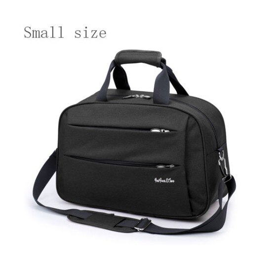 NIYOBO Travel Duffel Bag - 53cm Large Waterproof Nylon Carry-On Luggage: Black S