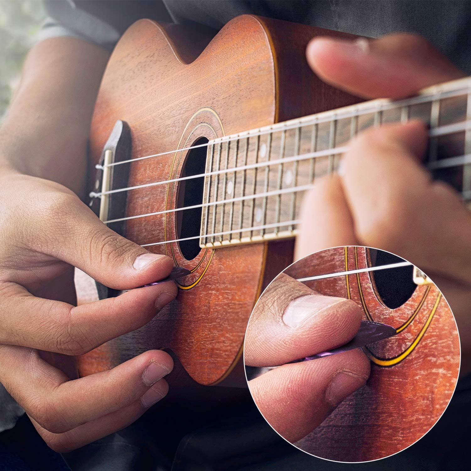 50 Stks/set Celluloid Gitaar Plectrum 20*0.46Mm 20*0.71Mm 10*0.96Mm Dikte Gitaar accessoires Met Doos Abs Plectrums