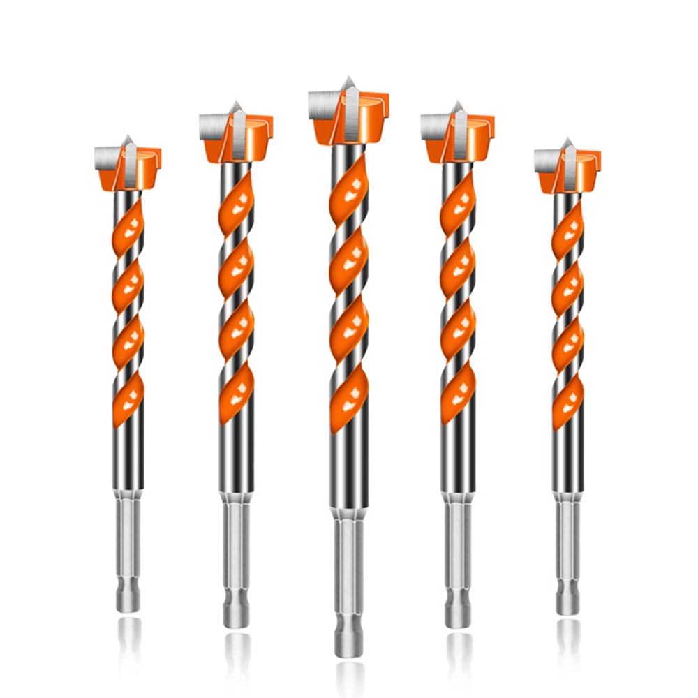 16/18/20/22/25mm 1/4" Hex Shank Forstner Drill Bits Wood Drilling Hole Saw Cutter Spiral Reaming Self Centering Electric Rotary