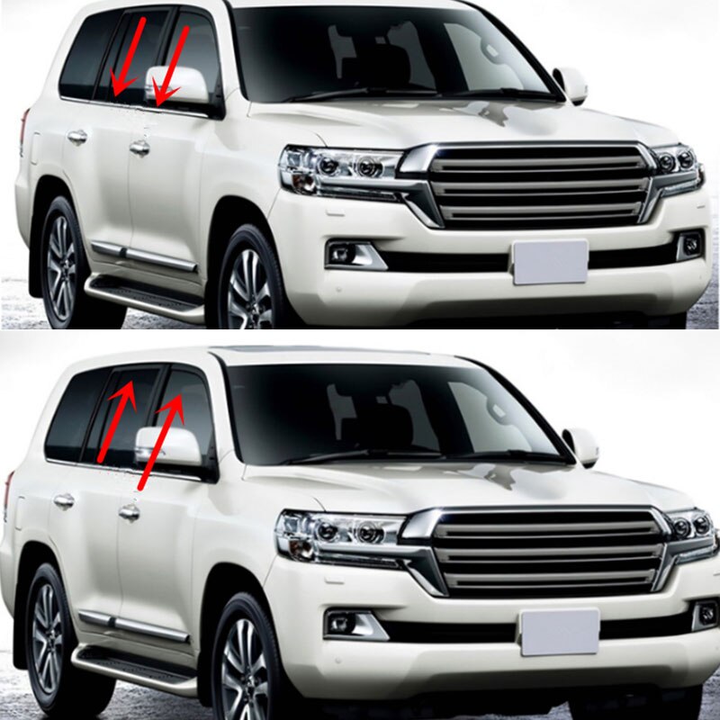 Espejo retrovisor de cierre automático para Toyota Land Cruiser, luz Flash de puerta de bloqueo plegable, módulo de datos OBD