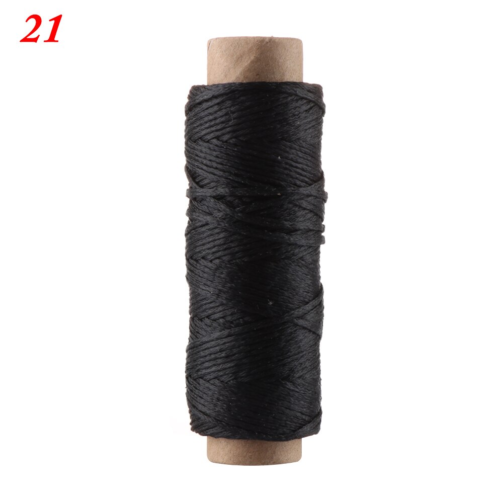 30m/roll 210D Waxed Thread Cotton Sewing Line Flat Cord String Strap Hand Stitching Thread For Leather Handicraft Tool Sewing: 21