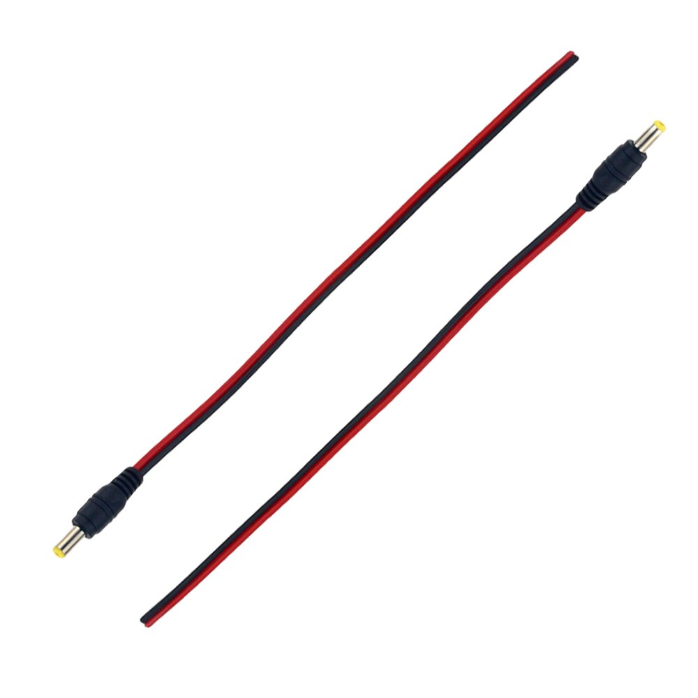 1pc DC 5.5*2.1 Male 12V 3A Power Wire Connectors Female Mount Socket Jack Plug Wire Terminals Adapter