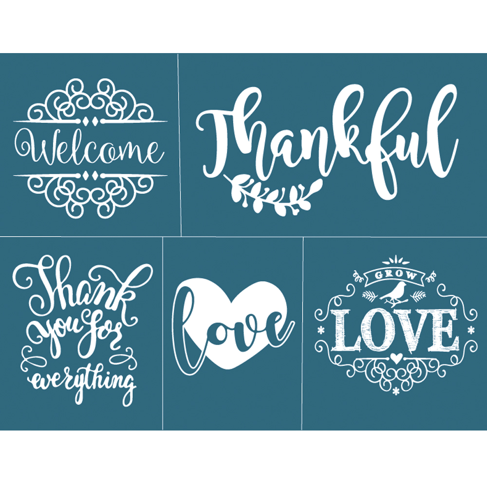Alinacutle Kerst 8.5X11 "Herbruikbare Zelfklevende Zeefdruk Stencils Mesh Transfers Voor Woondecoratie Handgemaakte Ambachtelijke: Multi-Colored