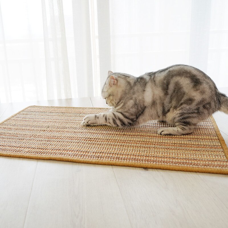 Scratching Post Sisal Mat Scrapers for Cats Cat Scraper Furniture Boardback Scratcher Supplies Pet Products Home Garden