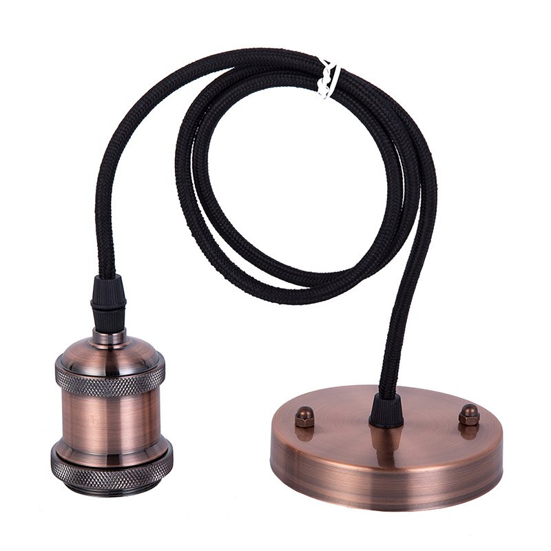 Retro Industriële Loft LED Bar Hangende Lamp E27 Socket hanglampen Aluminium Eetkamer Hangende Verlichting Keuken Opknoping Lampen: Rose Copper