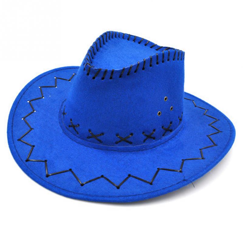 Unisex cowgirl cowboy hat til børn børn dreng pige klassisk fest kostume afslappet solhatte matchende