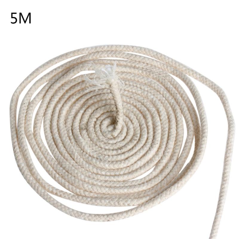2/3/4/5/6/8Mm Ronde Katoenen Lont Brander, voor Alcohol Lamp Torch Olie Wijn Fles Product-5m