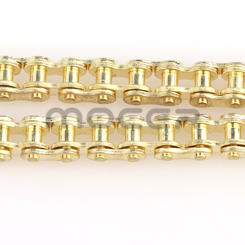 Motorcycle 25H chains 68L-158L Link Golden Chain For 47cc 49cc Pocket Bike Mini Moto Quad Dirt ATV Scooter bike parts: Pink