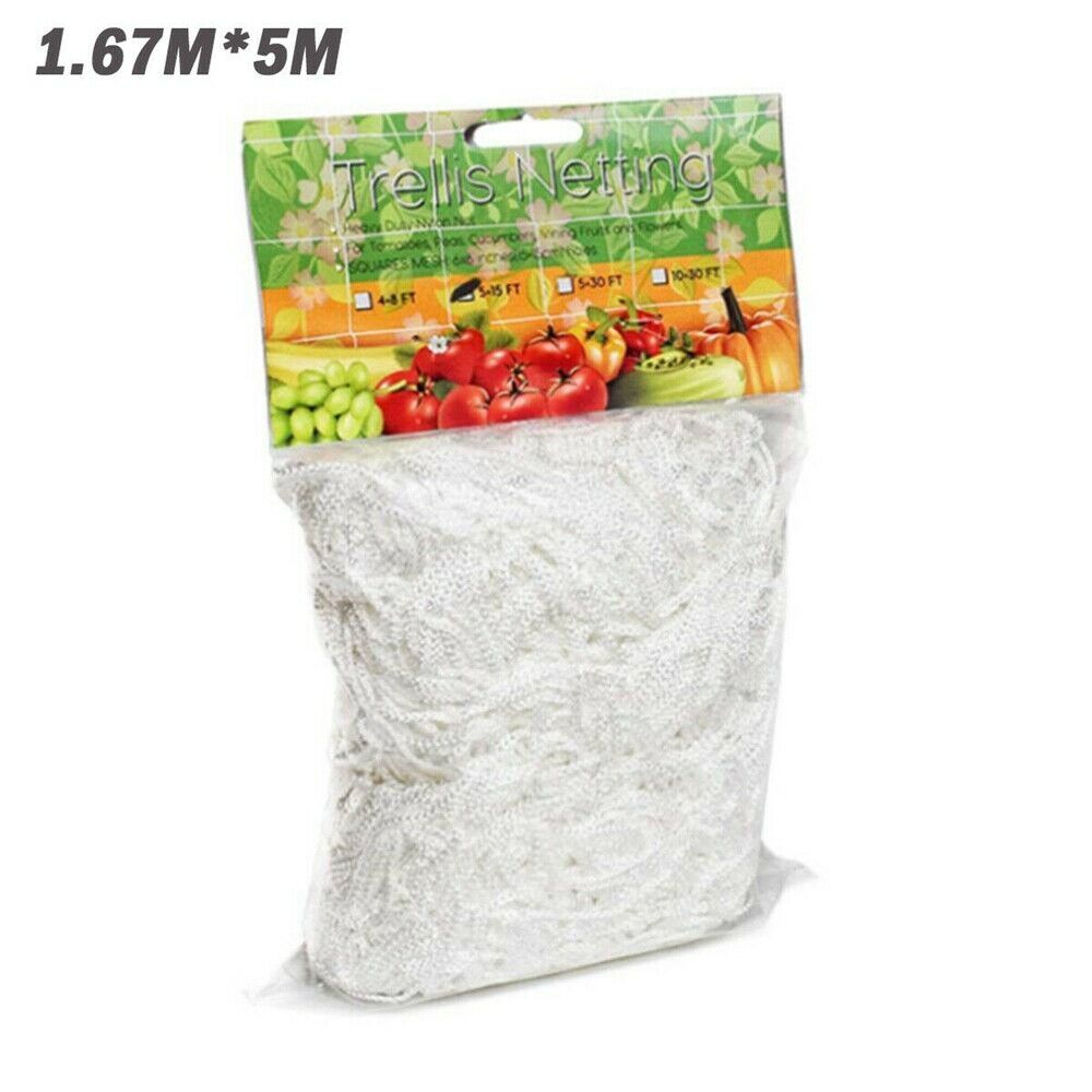 Garden Nylon Plant Grow Fence Net Trellis Netting Support Climbing Creeper Strong Support Easy to Work 1.67x5m PM0411