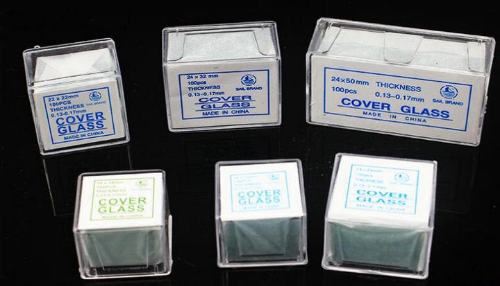 4boxes/lot, 100pcs/box Microscope Cover glass slips, Glass coverslip 18x18mm, 20x20mm, 24x24mm etc