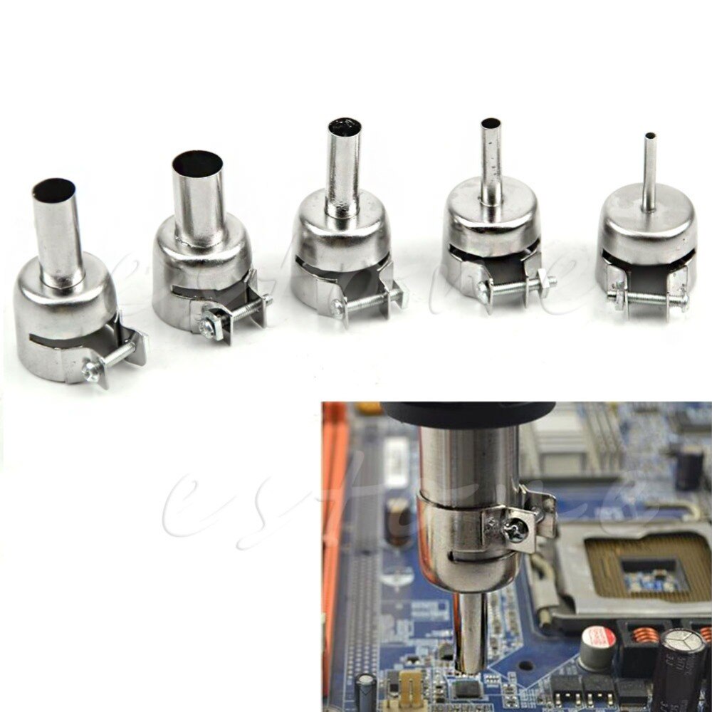 5 pièces pistolet thermique universel résistant aux buses pistolets à Air argent pour 45x24mm C15