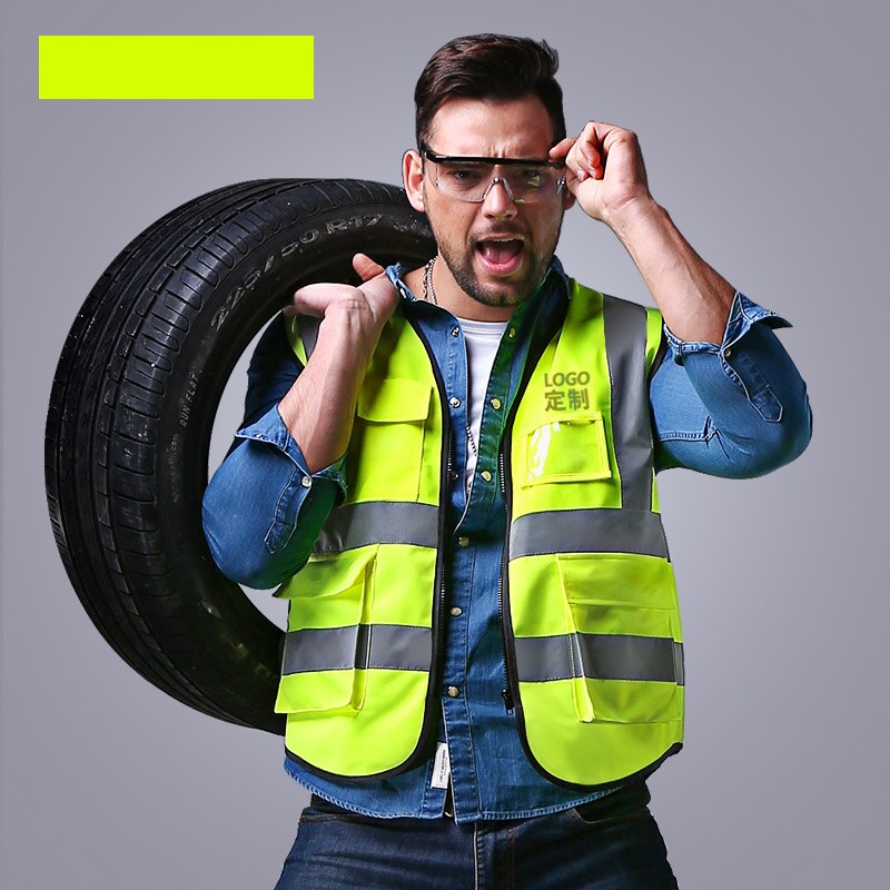 Gilet réfléchissant haute visibilité de | Vêtements de travail pour moto, cyclisme, sport d'extérieur, vêtements de sécurité réfléchissants