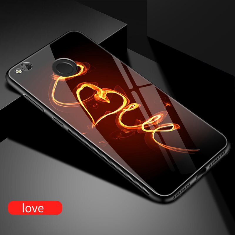 Voor xiaomi redmi 4X case Luxe Gehard Glas Cover Soft TPU Siliconen Bumper voor xiaomi redmi 4X pro case xiaomi redmi 4X Cover