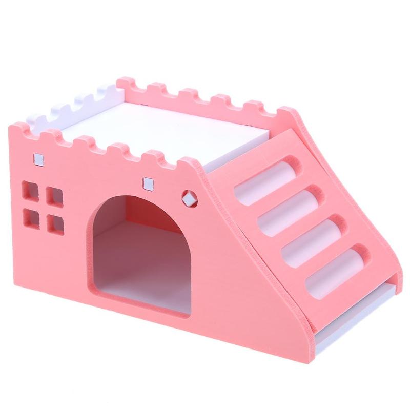 18 Soorten Kleine Dieren Huisdier Slapen Huis Nest Bed Hamster Konijn Egel Huisdier Slapen Blokhut Kooien Dier Huisdier Huis levert: J