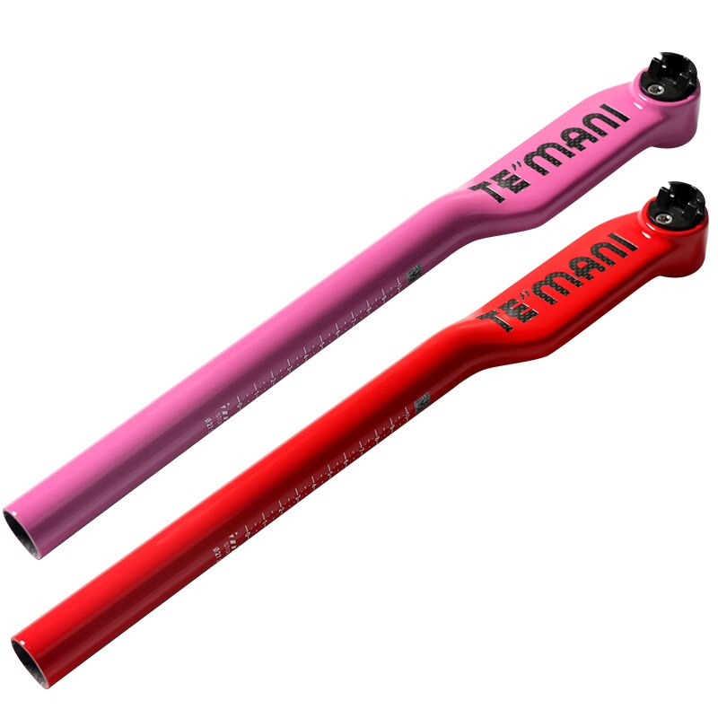Newest color paint TEMANI Mountain Road bike full carbon fibre bicycle seatpost carbon seatpost MTB 5 20 degrees