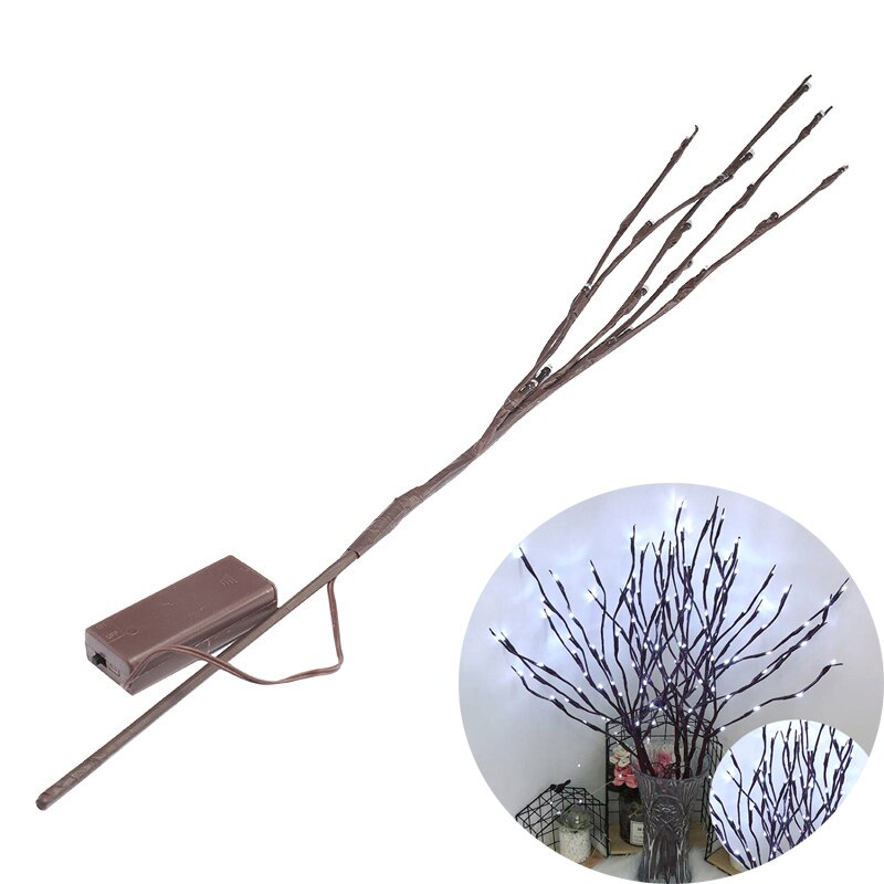 Simulation Tree Branch 20 LED Light String Christmas Decorations for Home Decorations Year's Decor: E