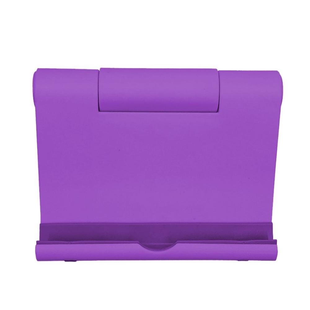 Portátil tablet suporte dobrável preguiçoso titular do telefone universal ajustável smartphone tablet titular para iphone samsung: ROXO