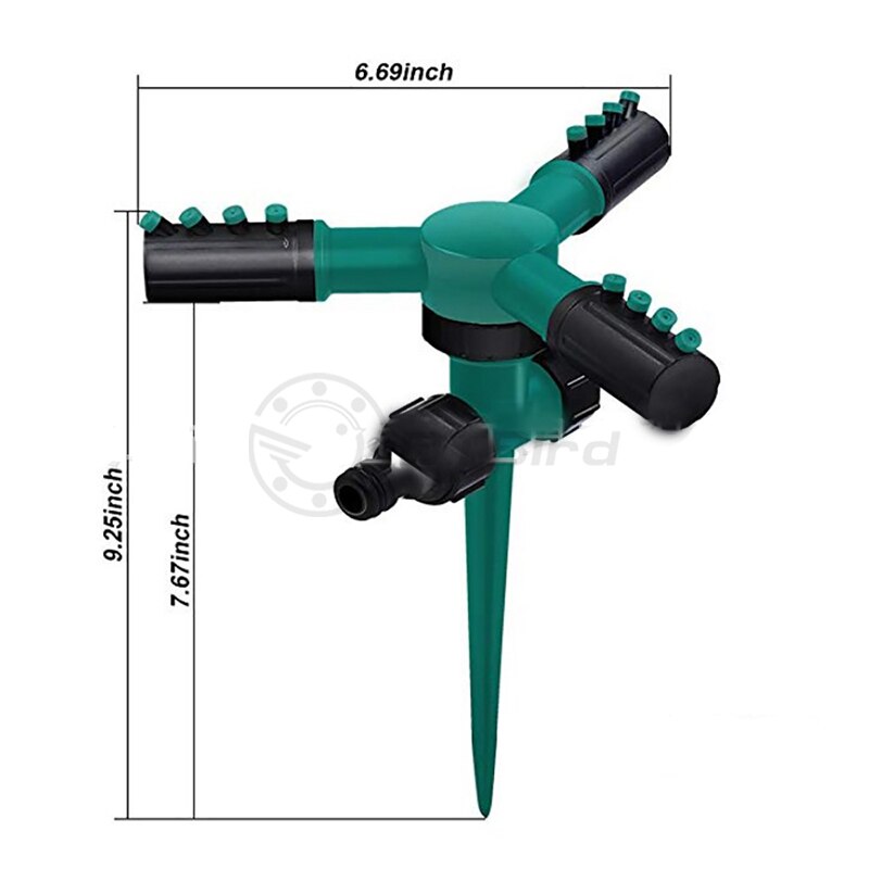 Gräsmatta sprinkler automatisk 360 roterande trädgård vatten sprinkler gräsmatta bevattning gräsmatta bevattning gård bevattning kyla  #0424