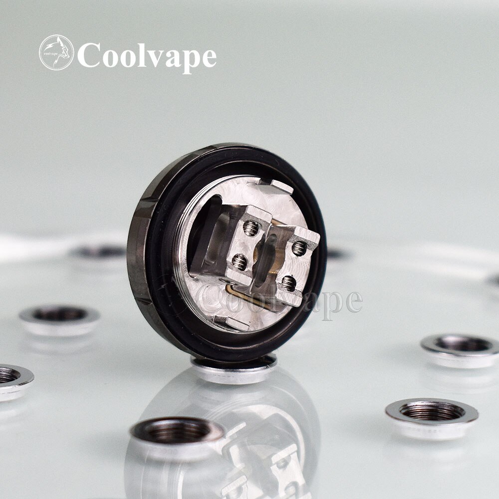 Coolvape zeus Mesh rta Deck zeus rta Deck 10pcs Ni80 0.2ohm e 10pcs cotoni bobina materiale in acciaio inossidabile: gun