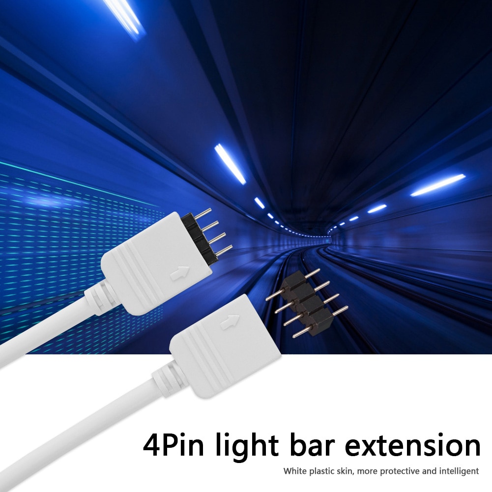 4Pin Extension Wire Kabel Rgb Lamp Bar Verlichting Connector Cord Voor 5050 3528 Led Strip Licht