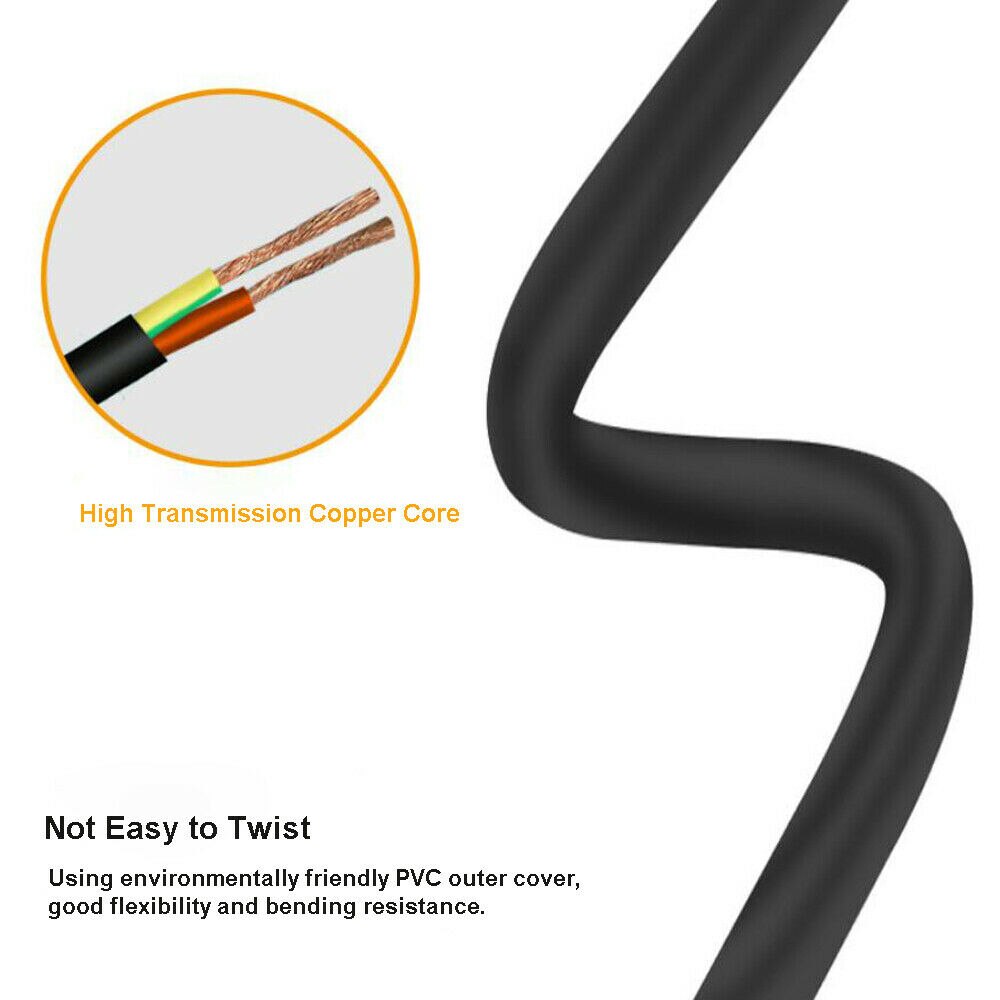 Cable de punta redonda DC PD de USB-C tipo C a 7,4x5,0mm para ordenadores portátiles Dell de 65W o menos