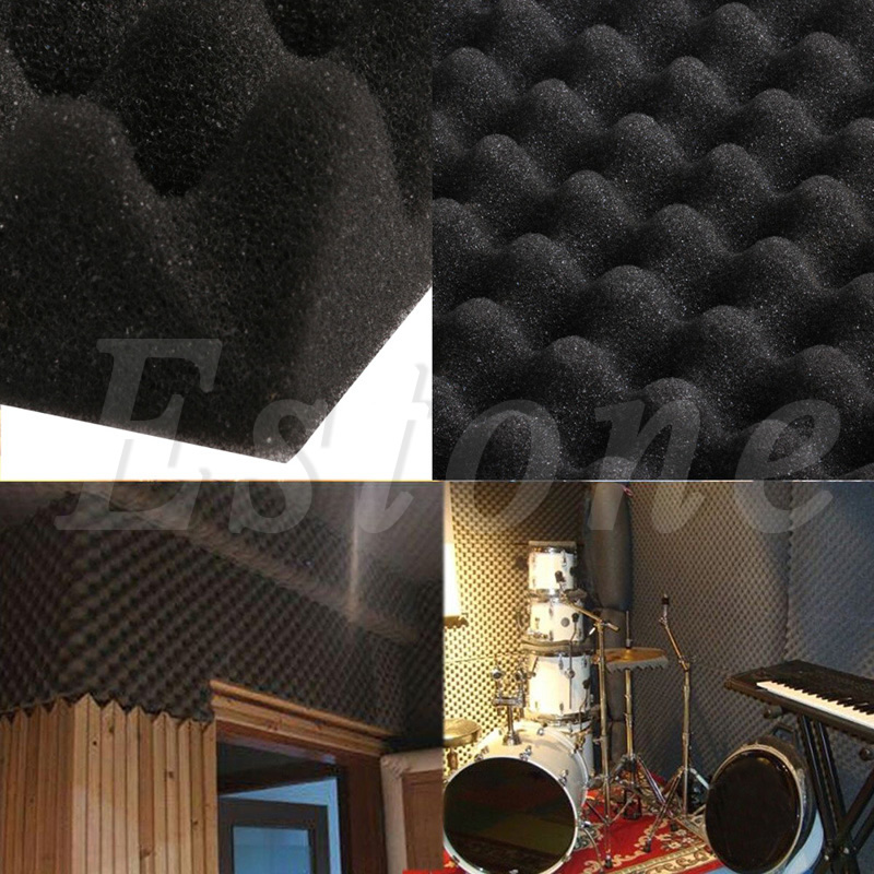 50x50x3cm Acoustic Soundproof Sound Stop Absorption Pyramid Studio Foam Sponge