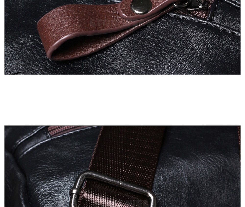 SPORTSHUB Soft PU Leather Men's Sport Bags Gym Bag Sports HandBag Fitness Bags Travel Case Workout Shoulder Bag SB0026