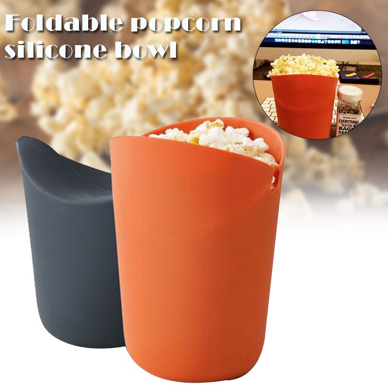 Portable Foldable Silicone Telescopic Bowls Collapsible for Outdoor Travel Camping Tool Popcorn Bowl Home Use 5.7" Tall TOER889: Default Title