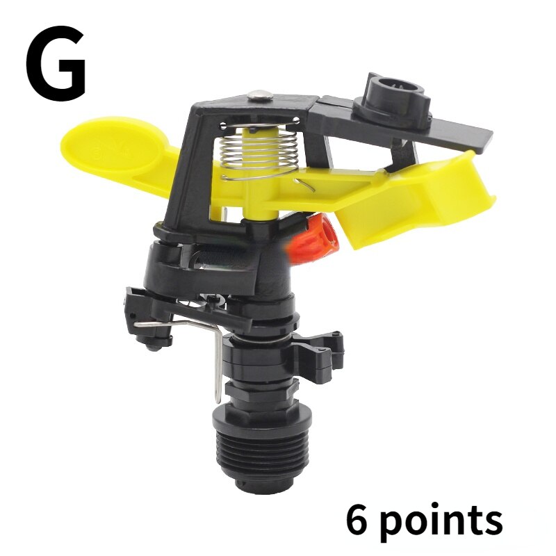 4 points 6 points plastic lawn sprinkler rocker 360-degree rotating sprinkler lawn sprinkler heads: G