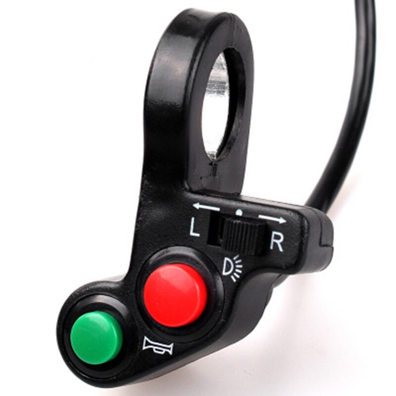 3 in 1 7/8 Zoll Motorrad schalten elektrisch Fahrrad Roller ATV Quad hell Dreh dich Signal Horn an/aus Taste Pro 22mm Dia Lenker