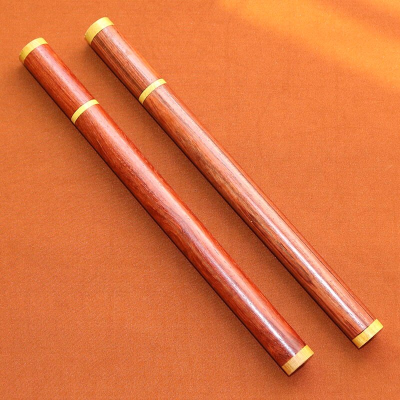 Baril en bois de rose africain | tube de rangement en bois d'encens, ébène en bois de rose avec brûleur, porta incenso, support de sandale à oud,: RD01