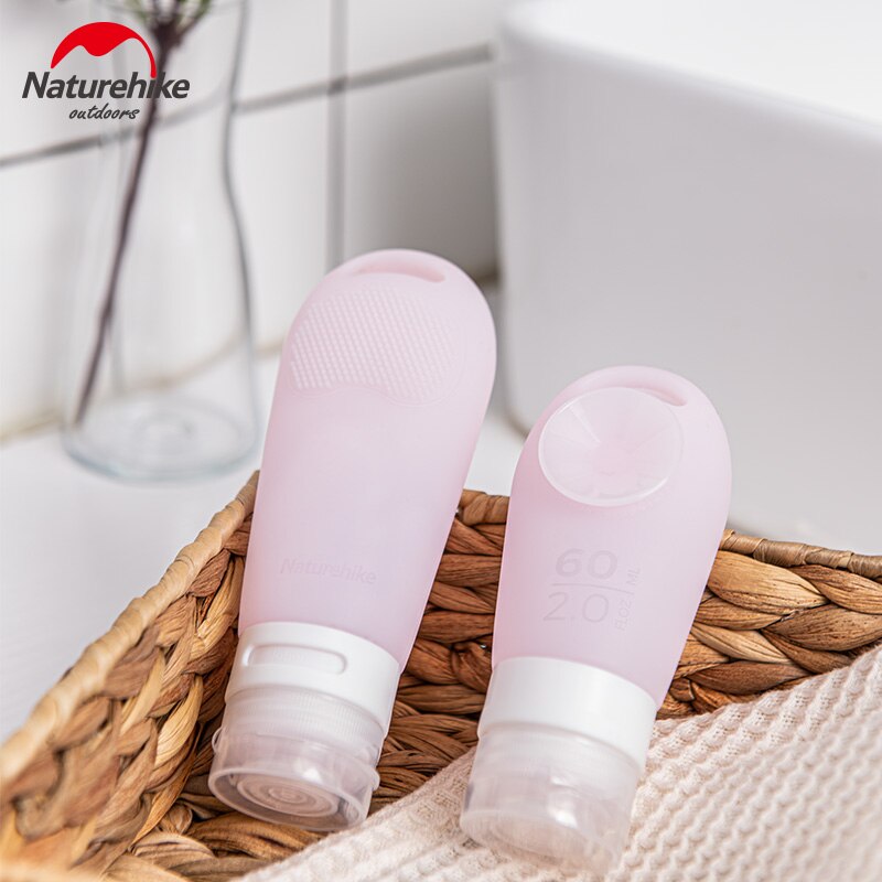 Naturehike 89ml silikonpåfyllningsflaska utomhus portabel dam/män duschschampogel lätt liten emulsionspåfyllningsflaska företag