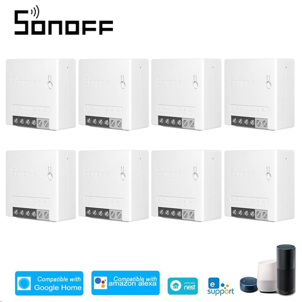 Sonoff Mini R2 Diy Wifi Schakelaar Twee Manier Smart Switch Kleine Body Timer Lichtschakelaar Afstandsbediening Module MINIR2 Voor alexa Google