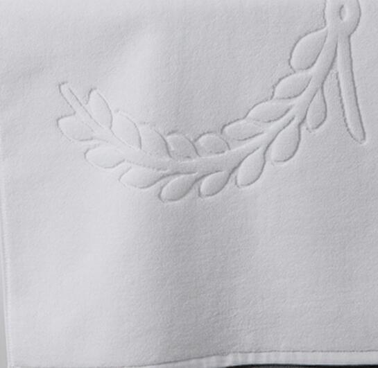 100%  bomulds bademåtte hvidblåt badeværelse tæpper og tæpper hjem hotel spa brusebad fødder håndklæder absorberende toilet badekar måtter tapis: 45 x 75cm 380g hvide