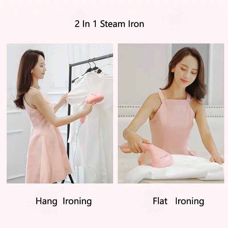 Behändig bärbar ångbåt strykjärn 2 in 1 platt hängande maquina a vapor plagg ångbåt resa hushåll elektrisk handhållen strykjärn ånga
