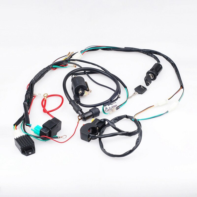 Fuld el-ledningsnet spole cdi 50-110cc atv quad bike buggy go kart 2