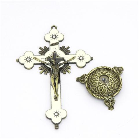 Jesus Kreuz Katholischen Religion Christus Orthodoxe Kirche Utensilien Hause Dekoration Christentum Heilige Licht Sonne Blume Büro Schmuck: Weiß