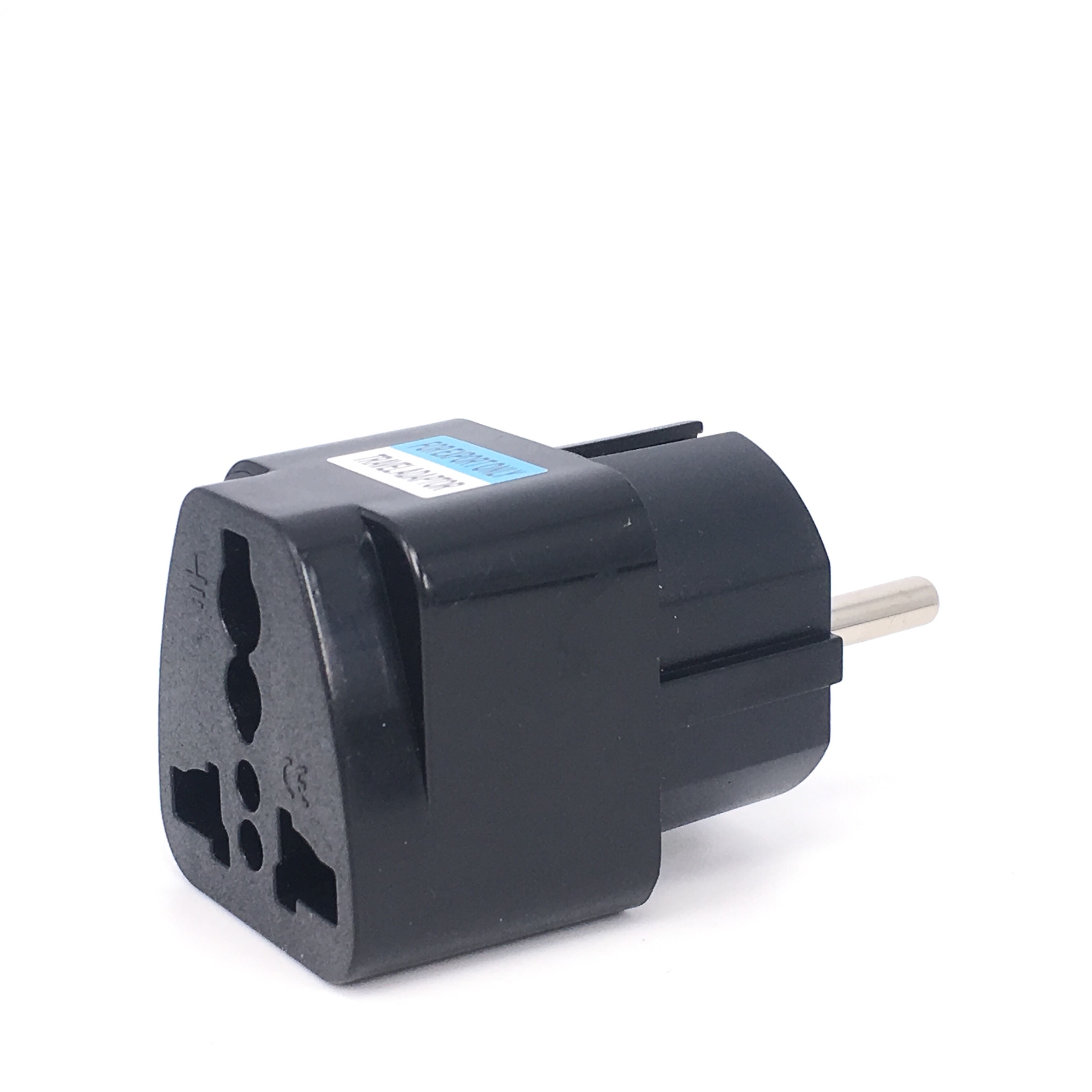 1 stk. universel europæisk eu-stikadapter international australsk uk us til eu euro rejseadapter elektrisk stikkontakt konverter strømstikkontakt: Grøn