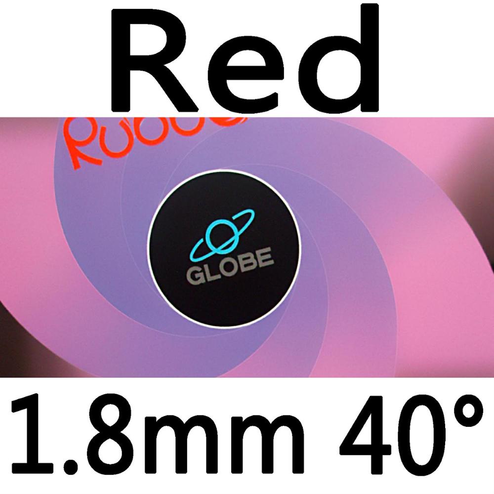 Globe 999 Pips-In Table Tennis (PingPong) Rubber with Sponge: red 1.8mm H40