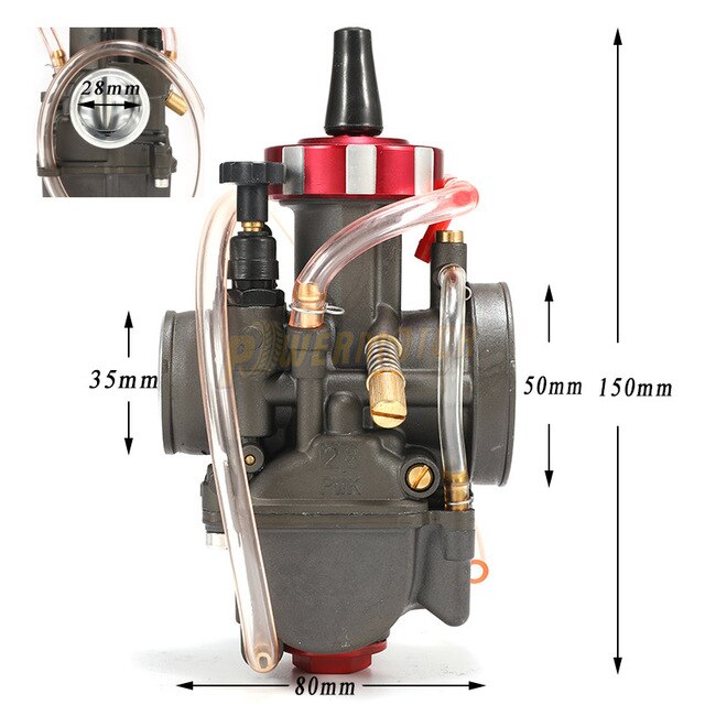 Universal Carburetor 4T Engine PWK 28 30 32 34mm For 150-400 CC Modify Off Road Motorcycle UTV ATV With Power Jets: PWK 28MM