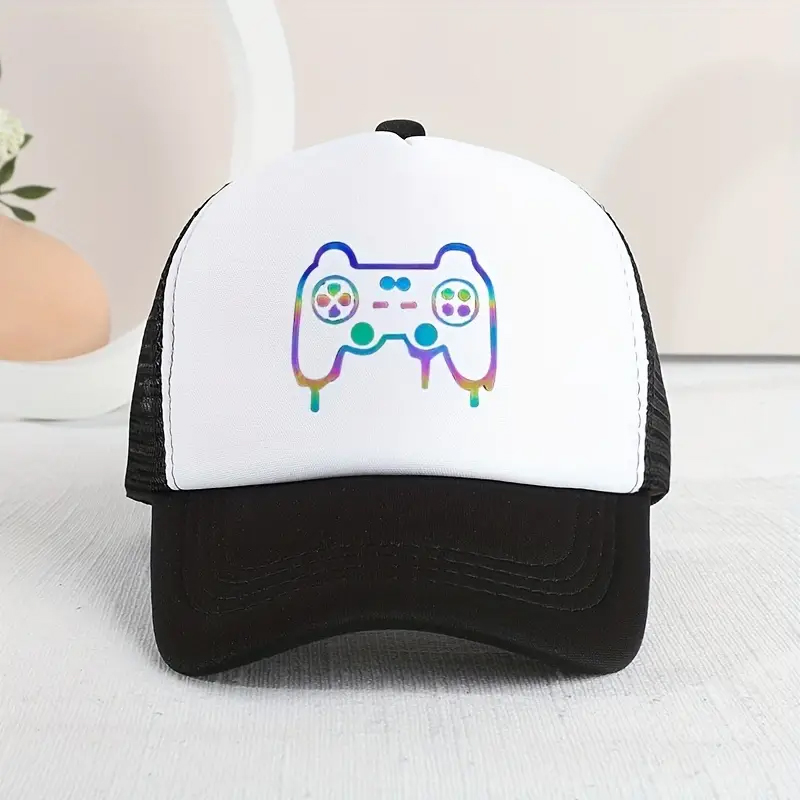 Gorra de béisbol informal con sombrilla para niños, gorro con estampado divertido para jugar al aire libre, 1 ud.: Otros