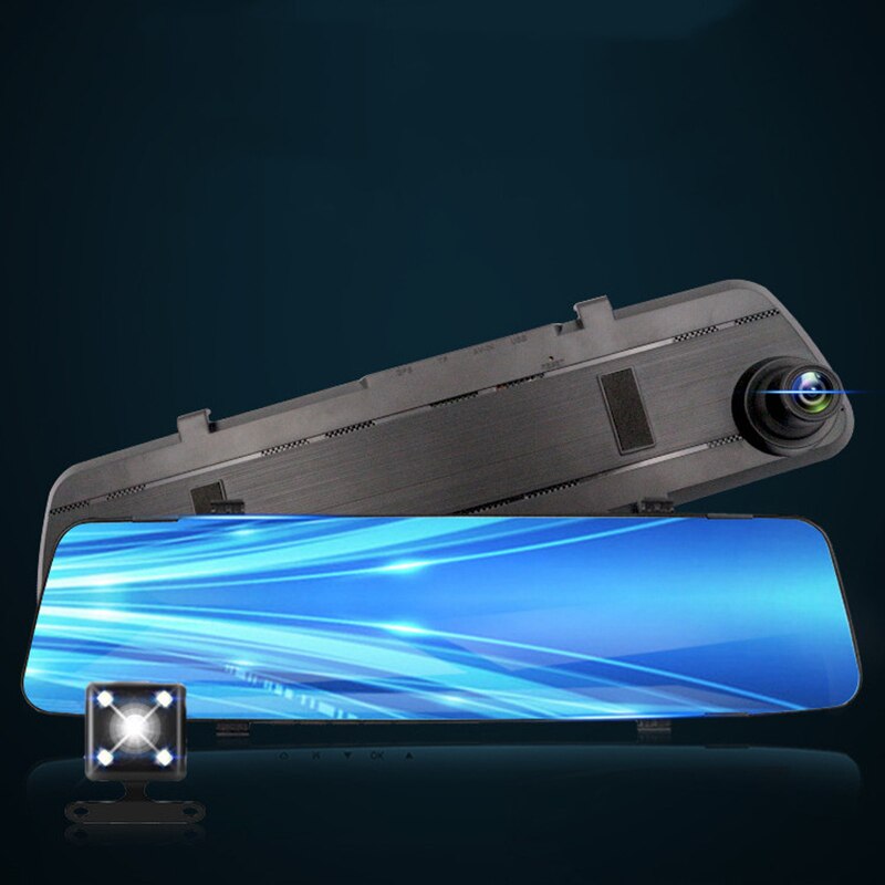 Dash Cam 24H Auto Dvr Dash Camera Achteruitrijcamera Dual Lens 1080P 4.3in Full Hd Cyclus Opname Dash cam Video Recorder Spiegel Dashcam