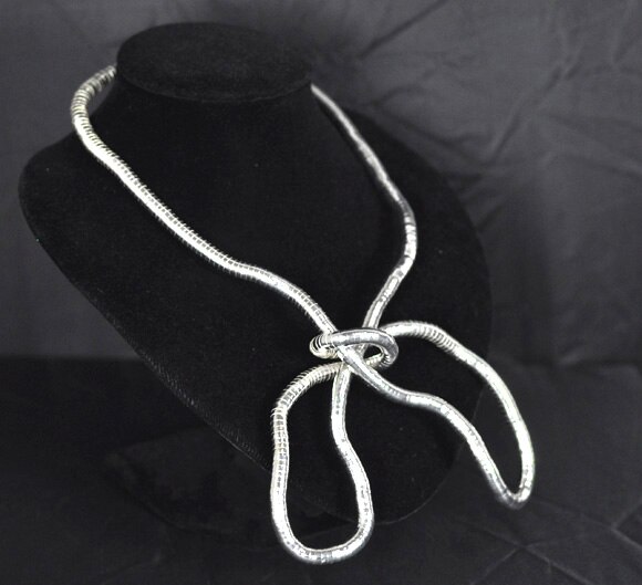 DoreenBeads 2 Argento Placcato Flessibile Del Serpente Collane A Catena 90cm (B11323) di yiwu