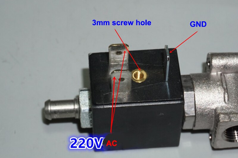 OLAB SERIE 6000-9000 AC 230V G1/8 'cafetera de latón vapor agua válvula solenoide normalmente cerrada
