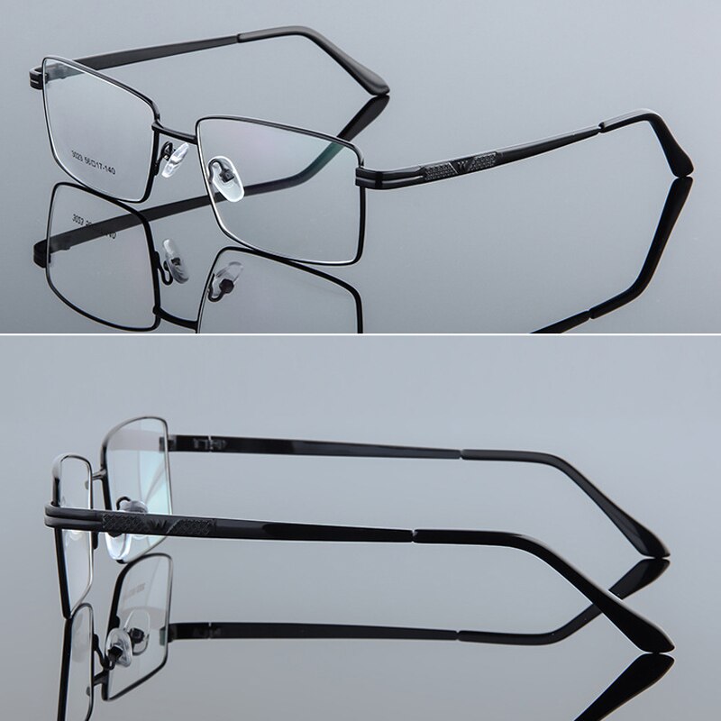 Seemfly Titanium Alloy Thick Gold Electroplated Glasses Frame Ultralight Plain Glasses Metal Spectacles For Men Women