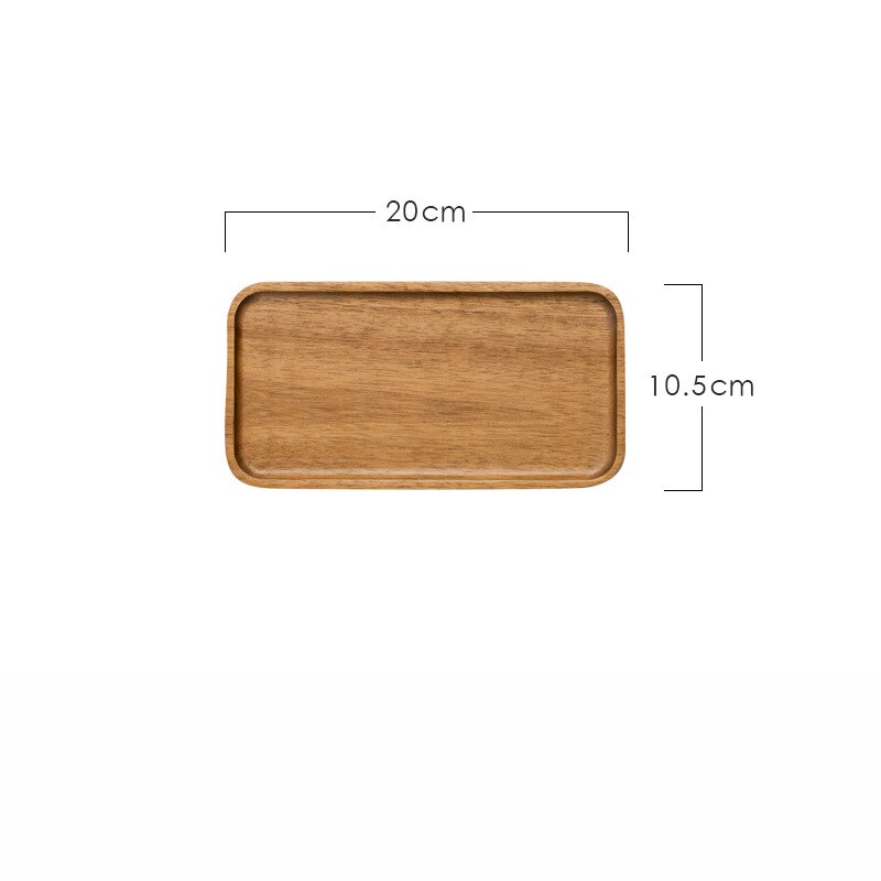 Bandeja de madera ovalada Rectangular para fruta, platos, platillo, té, postre, artículos de mesa plato para cena, hecho a mano: Trumpet rectangle