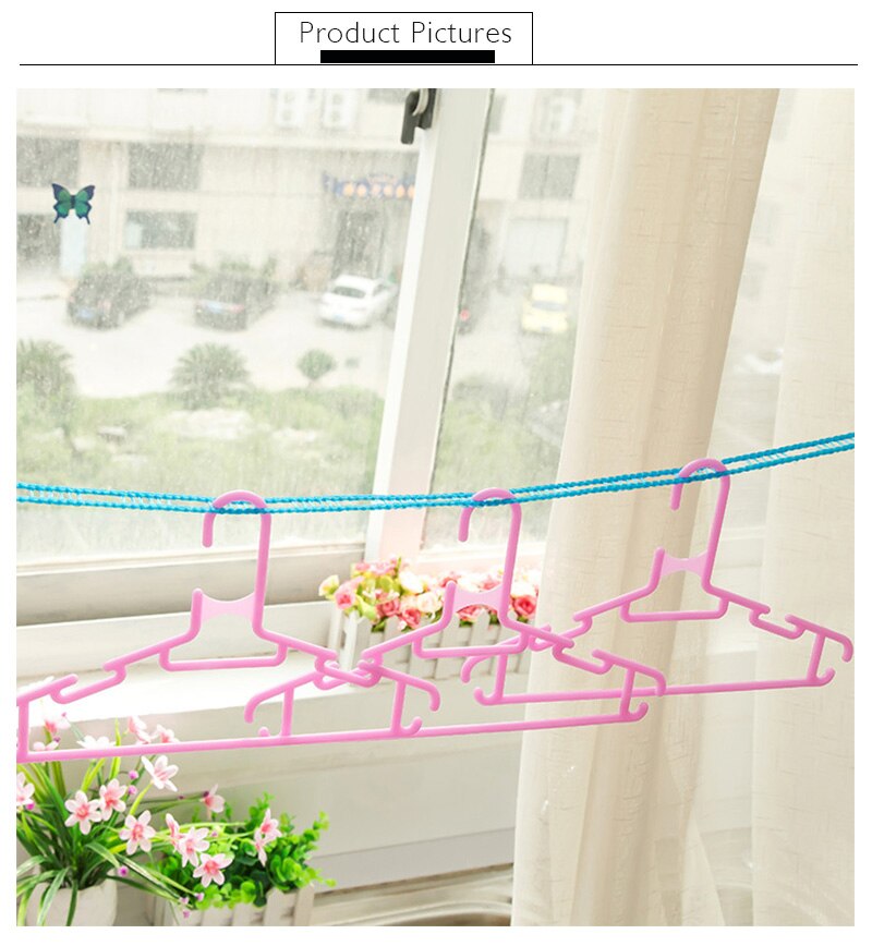 Clothesline 3 Meters Clotheslines 5 Meters Clothes Dryer Outdoor Cloth Hanging Rope Windbreak Non-Slip Clothesline