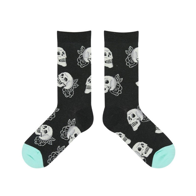 Konstprodukt harajuku love peace tecknad par strumpor hip hop trend andas halkskydd glada strumpor: 1